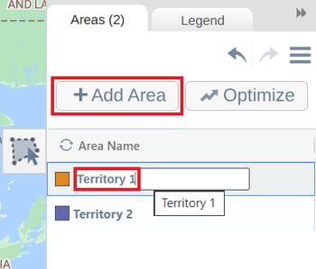 Change name + add area