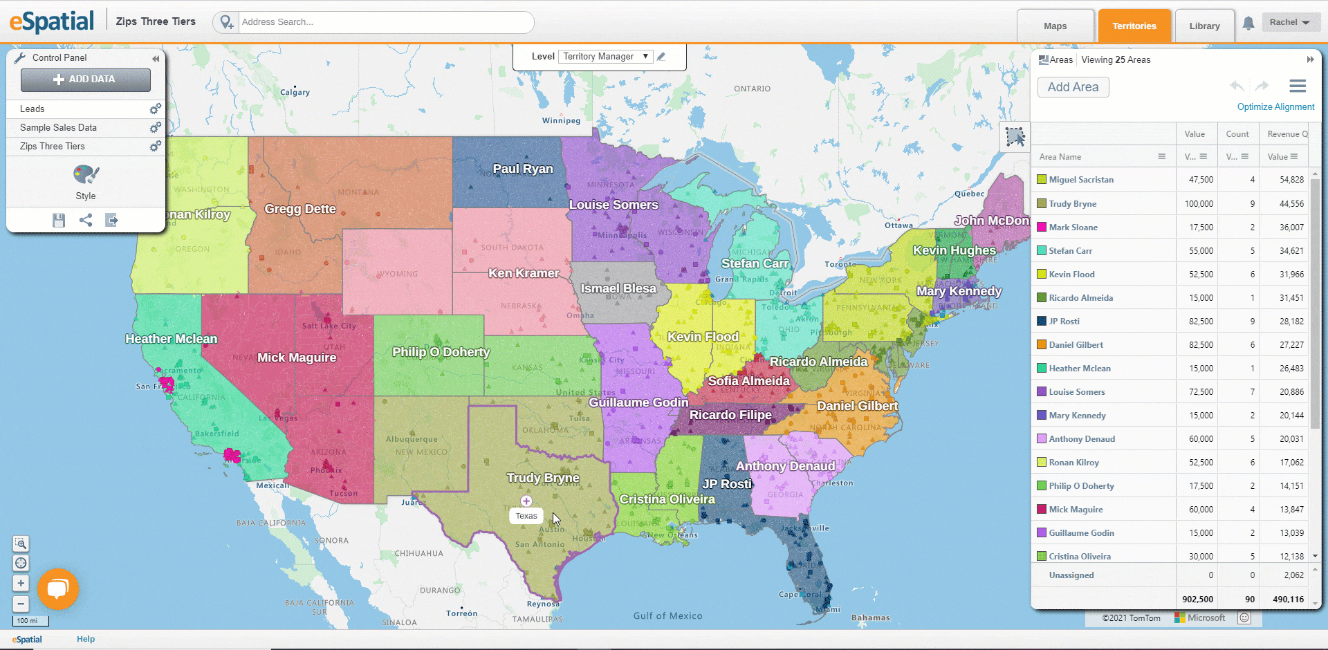 Export Area Based Alignments to Maps