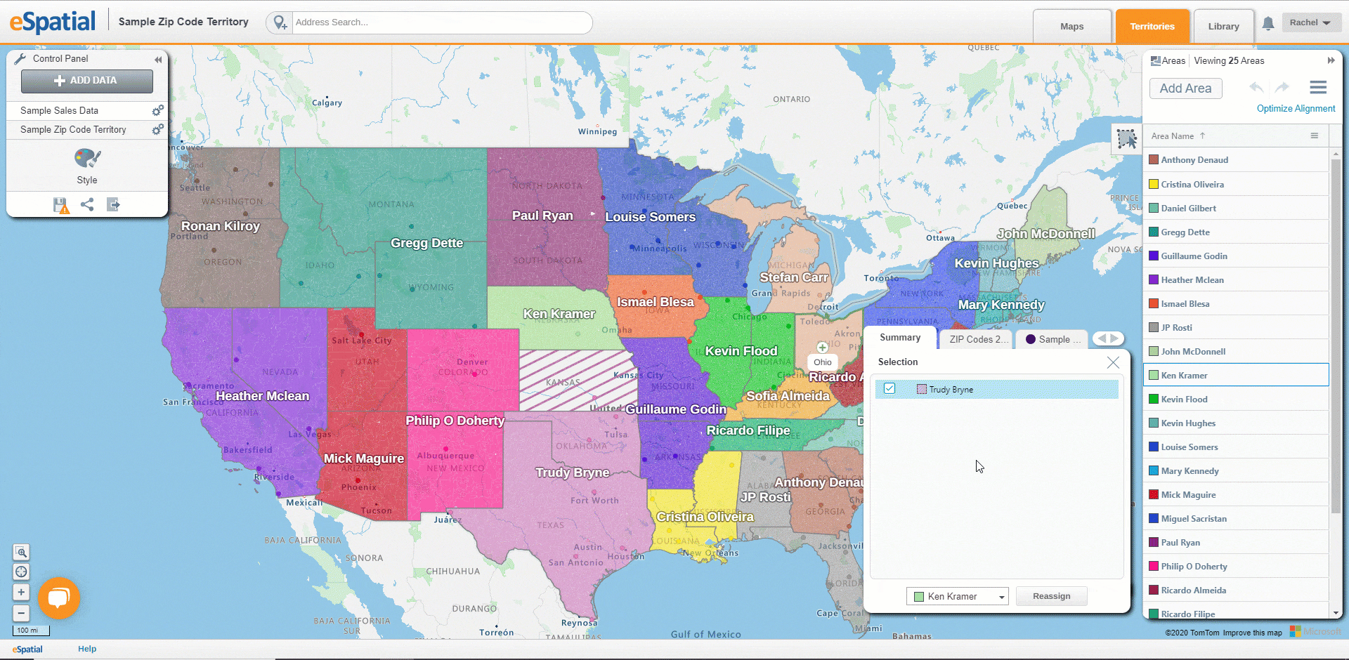 Territory Overview - Selection and Assignment Tool